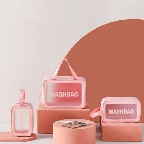 Clear Travel Bag with 3 PCS